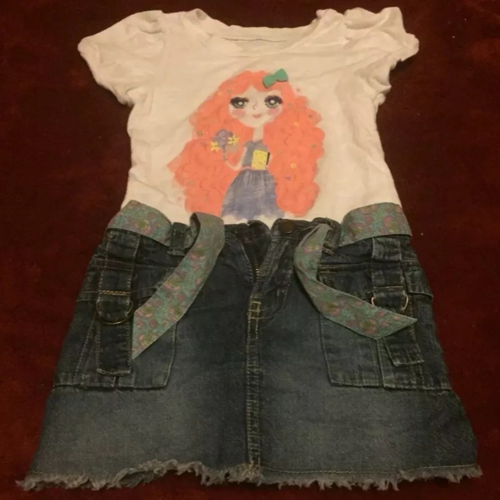 Girls size 3t super cute matching skirt outfit